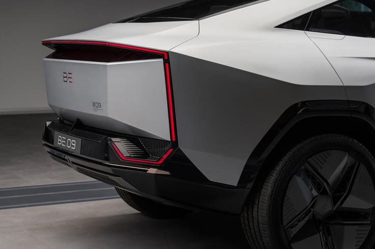 Mahindra BE.09 rear Mahindra BE.09 rear